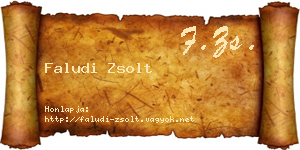 Faludi Zsolt névjegykártya